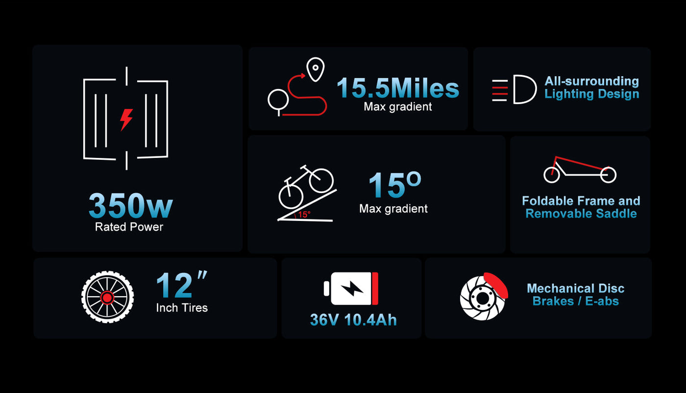 SM-C01 Foldable Electric Scooter with Seat