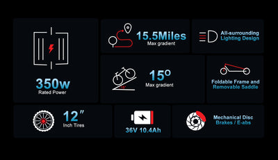 SM-C01 Foldable Electric Scooter with Seat