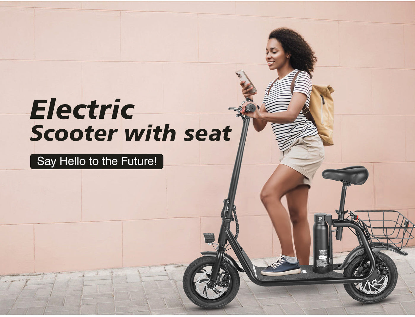 SM-C01 Foldable Electric Scooter with Seat