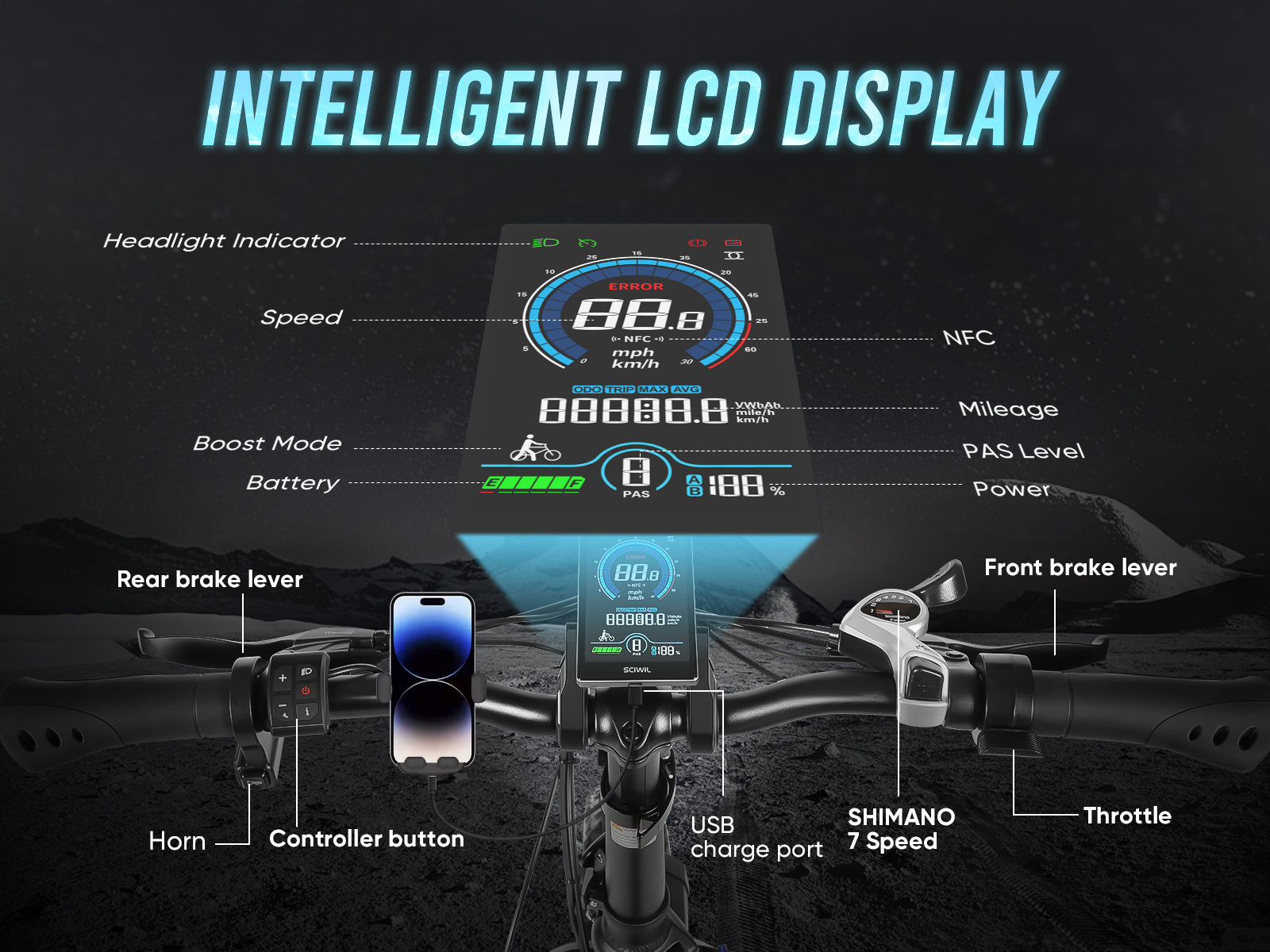 LOTDM200-II 70+Nm High Torque Step-through Folding Bike
