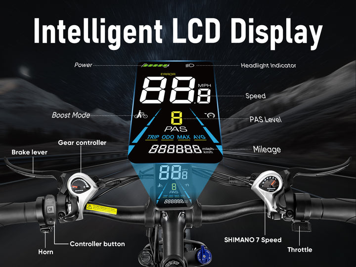intelligent e bike display manual LO26-II-YD Spoke Rim Electric Mountain Bike