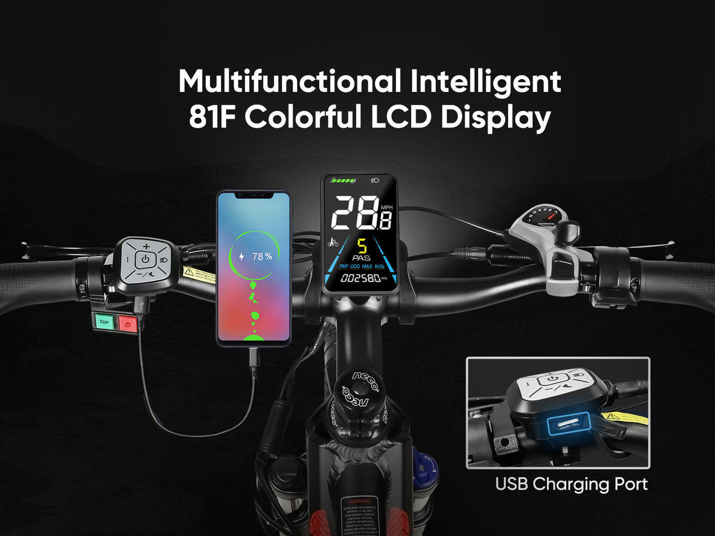 Multifunctional Intelligent 81F Colorful LCD Display